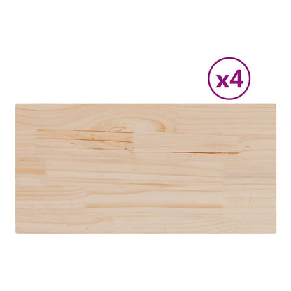 Table Tops Rectangular Solid Wood Pine Height 2.5 cm 90 cm 45 cm