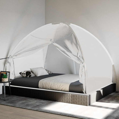 vidaXL Mosquito Net Mongolia with Doors 220 Mesh White 200x150x140 cm 3