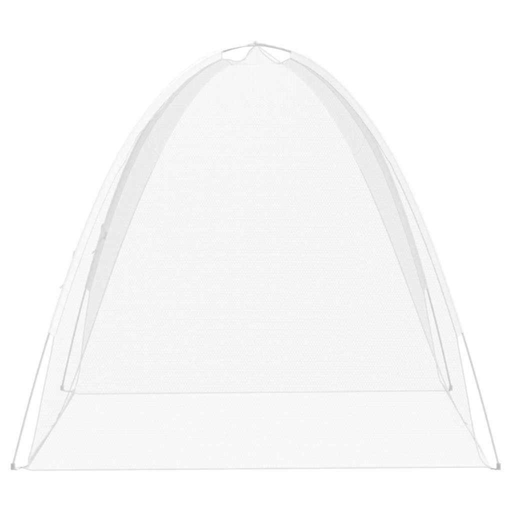 vidaXL Mosquito Net Mongolia with Doors 220 Mesh White 200x150x140 cm 5