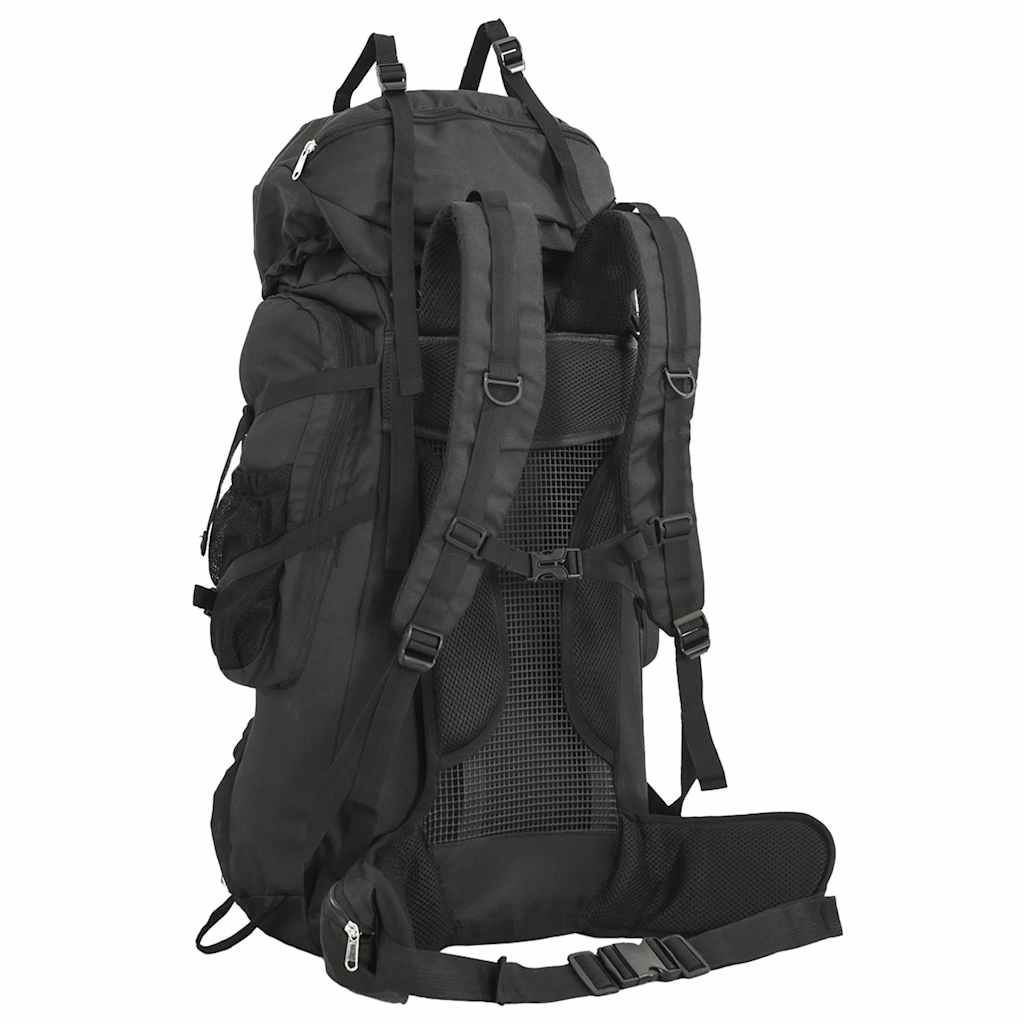 vidaXL Hiking Backpack Black 60 L Oxford Fabric 3