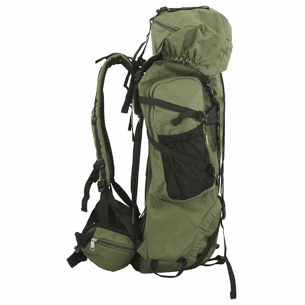 vidaXL Hiking Backpack Army Green 60 L Oxford Fabric 2