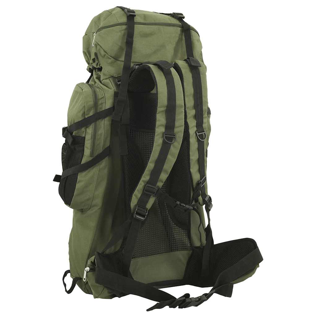 vidaXL Hiking Backpack Army Green 60 L Oxford Fabric 3
