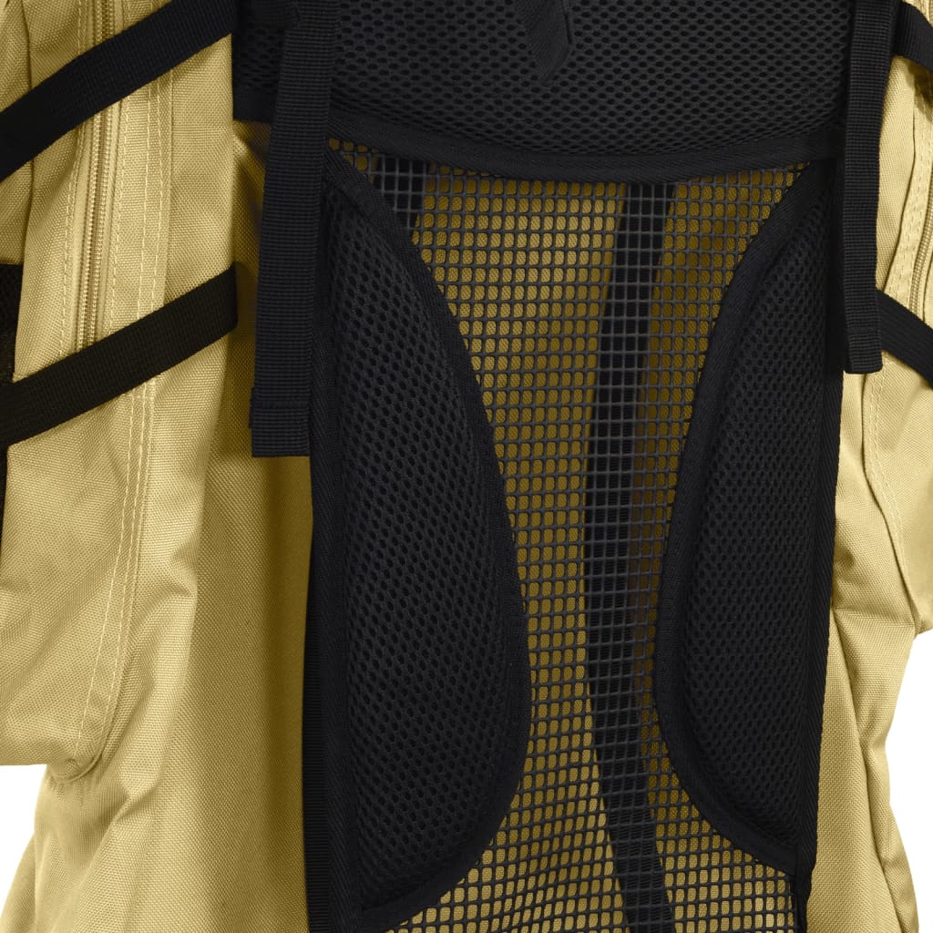 vidaXL Hiking Backpack Khaki 80 L Oxford Fabric 4