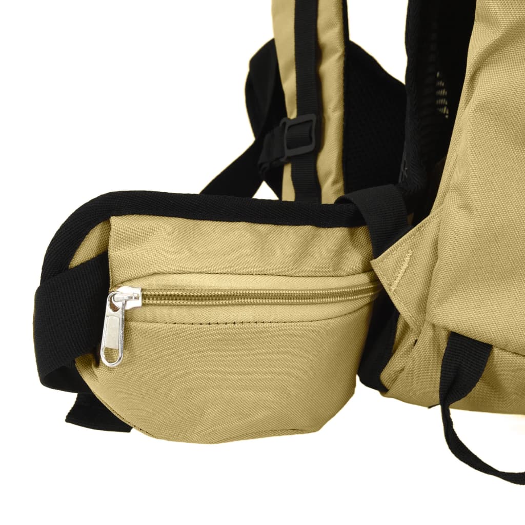 vidaXL Hiking Backpack Khaki 80 L Oxford Fabric 5
