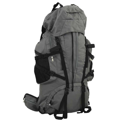 Hiking Backpack Oxford Fabric Grey 100 l