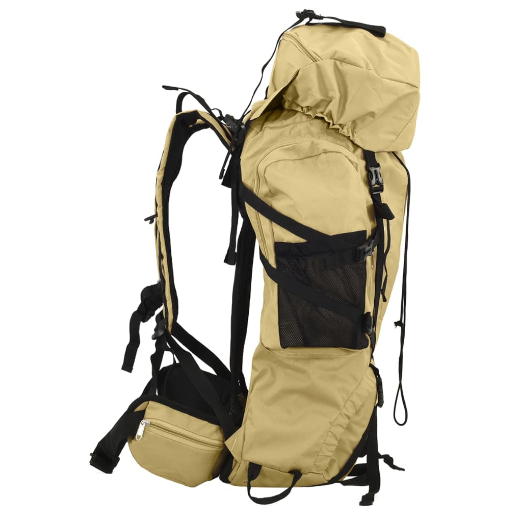 vidaXL Hiking Backpack Khaki 100 L Oxford Fabric 2