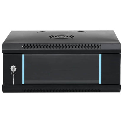 vidaXL 4U Wall Mounted Network Cabinet 19" IP20 53x40x21 cm 3