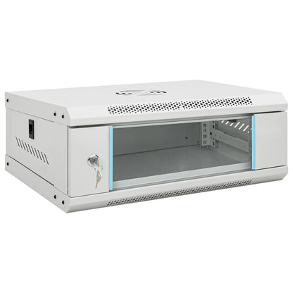 vidaXL 4U Wall Mounted Network Cabinet 19" IP20 53x40x21 cm 1