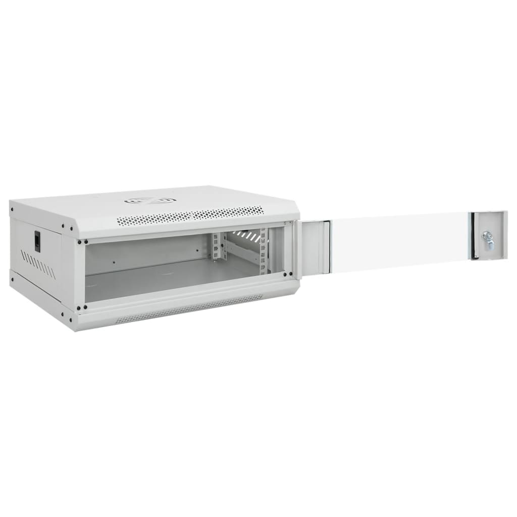 vidaXL 4U Wall Mounted Network Cabinet 19" IP20 53x40x21 cm 2