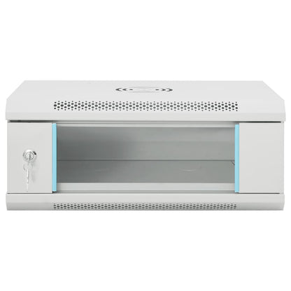 vidaXL 4U Wall Mounted Network Cabinet 19" IP20 53x40x21 cm 3