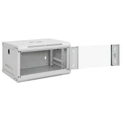 vidaXL 6U Wall Mounted Network Cabinet 19" IP20 53x40x30 cm 2