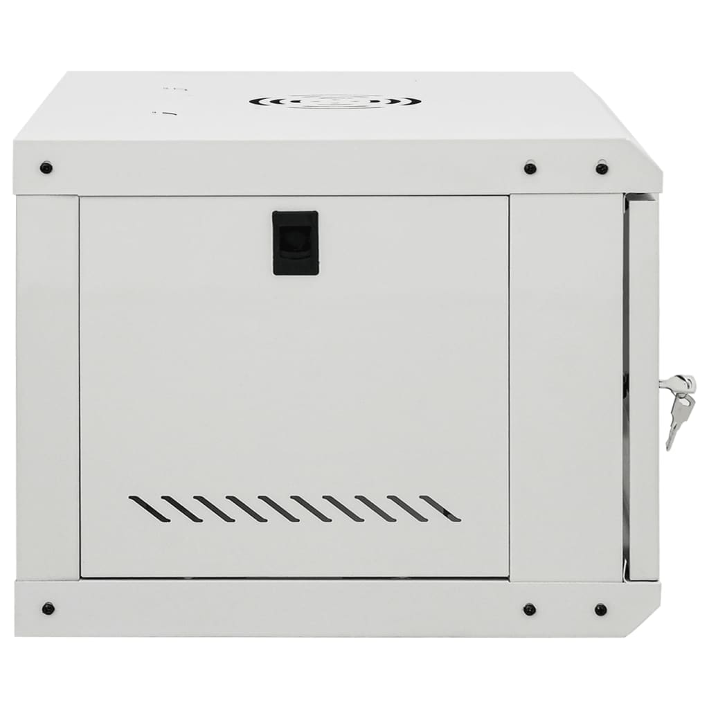vidaXL 6U Wall Mounted Network Cabinet 19" IP20 53x40x30 cm 4
