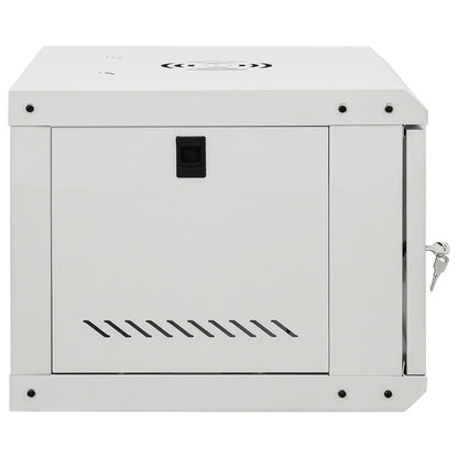vidaXL 6U Wall Mounted Network Cabinet 19" IP20 53x40x30 cm 4