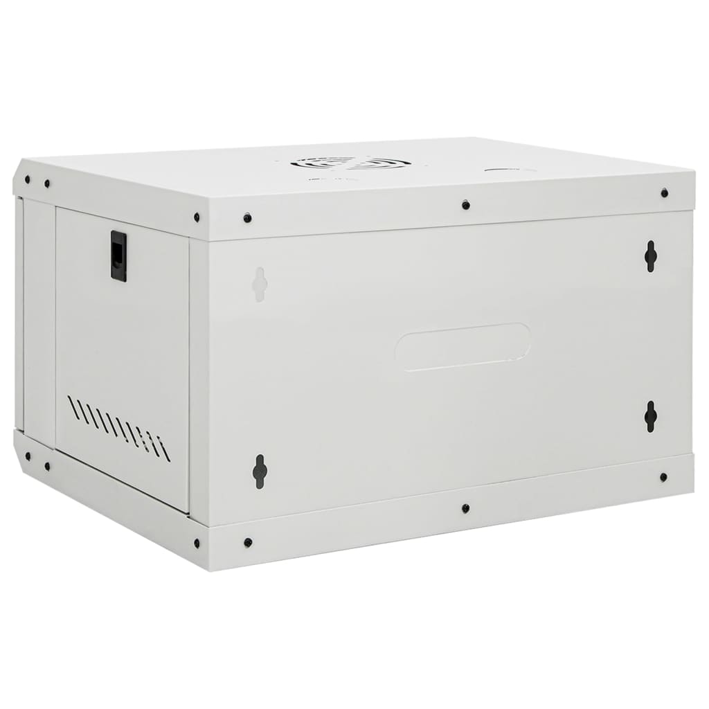 vidaXL 6U Wall Mounted Network Cabinet 19" IP20 53x40x30 cm 5