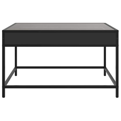 vidaXL Coffee Table with Infinity LED Black 70x50x41 cm 6