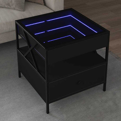 vidaXL Coffee Table with Infinity LED