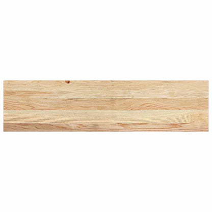 vidaXL Stair Treads 2 pcs Untreated 100x25x2 cm Solid Wood Oak 4