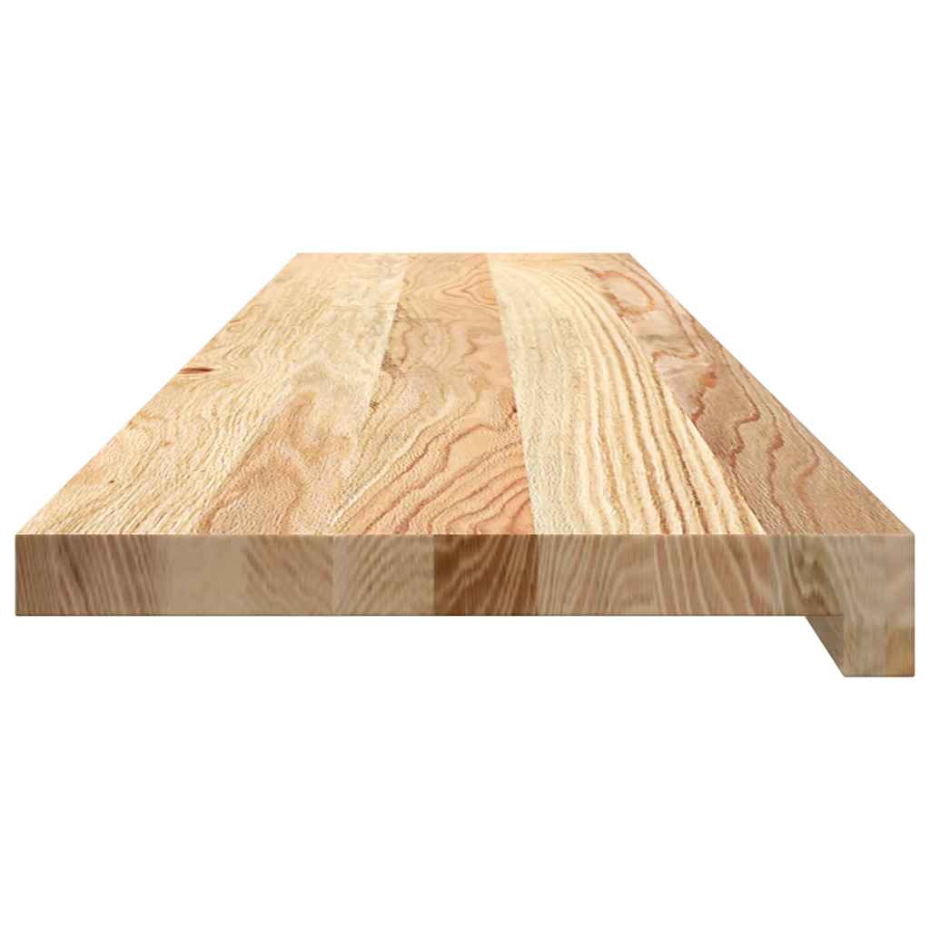 vidaXL Stair Treads 2 pcs Untreated 110x25x2 cm Solid Wood Oak 6
