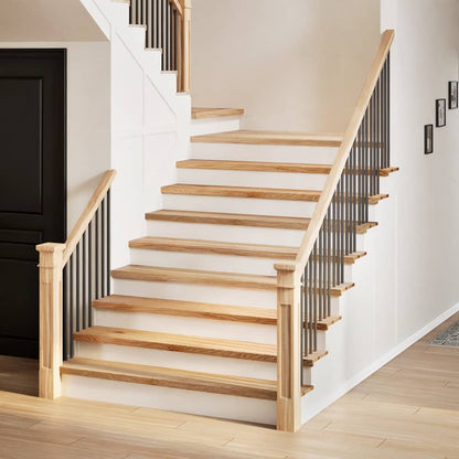 vidaXL Stair Treads 2 pcs Untreated 110x25x2 cm Solid Wood Oak 1