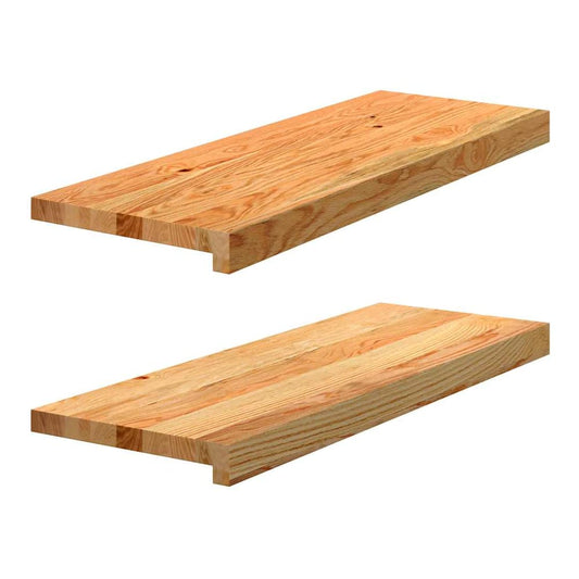 Stair Treads Solid Wood Oak Depth Light brown