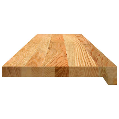 vidaXL Stair Treads 2 pcs Light Brown 100x25x2 cm Solid Wood Oak 6
