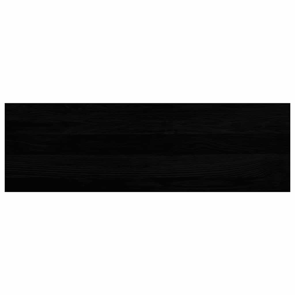 vidaXL Stair Treads 2 pcs Brown Black 80x25x2 cm Solid Wood Oak 4