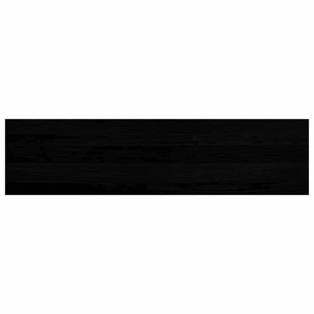 vidaXL Stair Treads 2 pcs Brown Black 100x25x2 cm Solid Wood Oak 4
