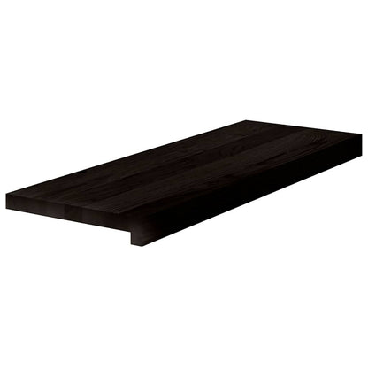 vidaXL Stair Treads 2 pcs Brown Black 70x30x2 cm Solid Wood Oak 3