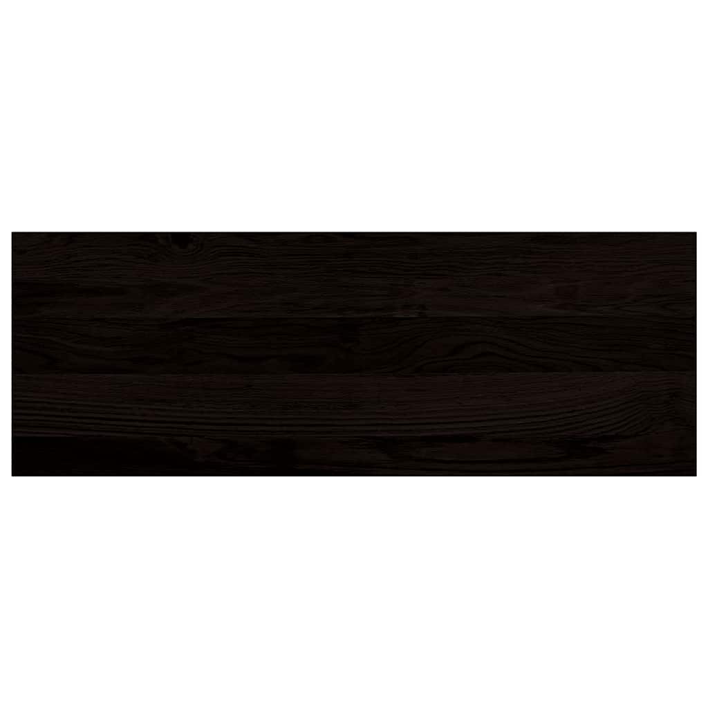 vidaXL Stair Treads 2 pcs Brown Black 70x30x2 cm Solid Wood Oak 4