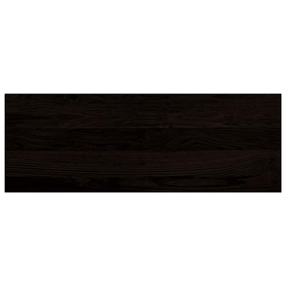 vidaXL Stair Treads 2 pcs Brown Black 70x30x2 cm Solid Wood Oak 4