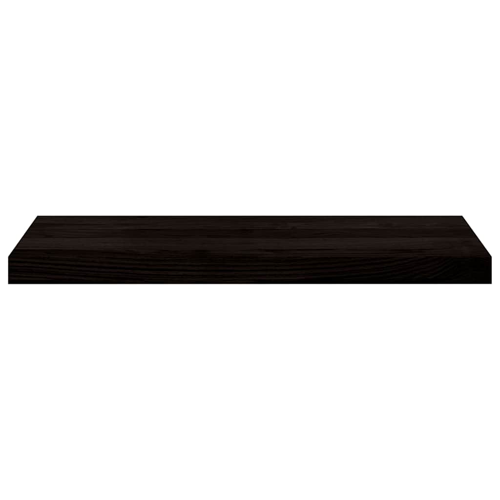 vidaXL Stair Treads 2 pcs Brown Black 70x30x2 cm Solid Wood Oak 5