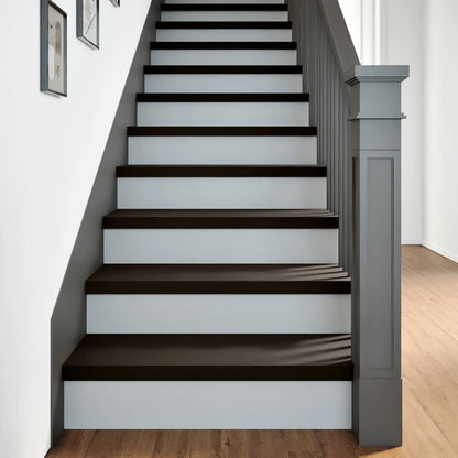 vidaXL Stair Treads 2 pcs Brown Black 70x30x2 cm Solid Wood Oak 1