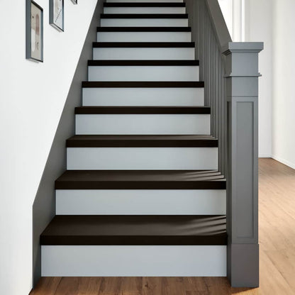 vidaXL Stair Treads 2 pcs Brown Black 80x30x2 cm Solid Wood Oak 1