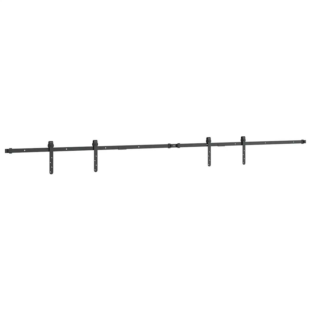 vidaXL Sliding Cabinet Door Kit 244 cm Carbon Steel 4