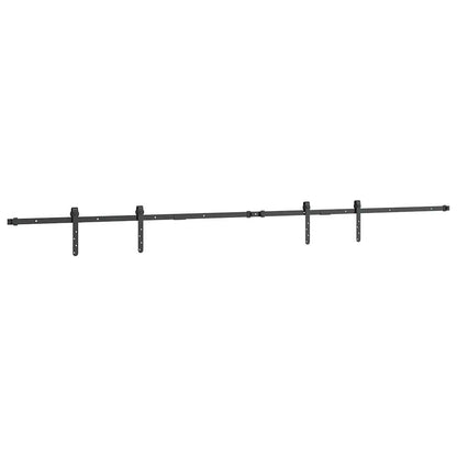 vidaXL Sliding Cabinet Door Kit 244 cm Carbon Steel 4