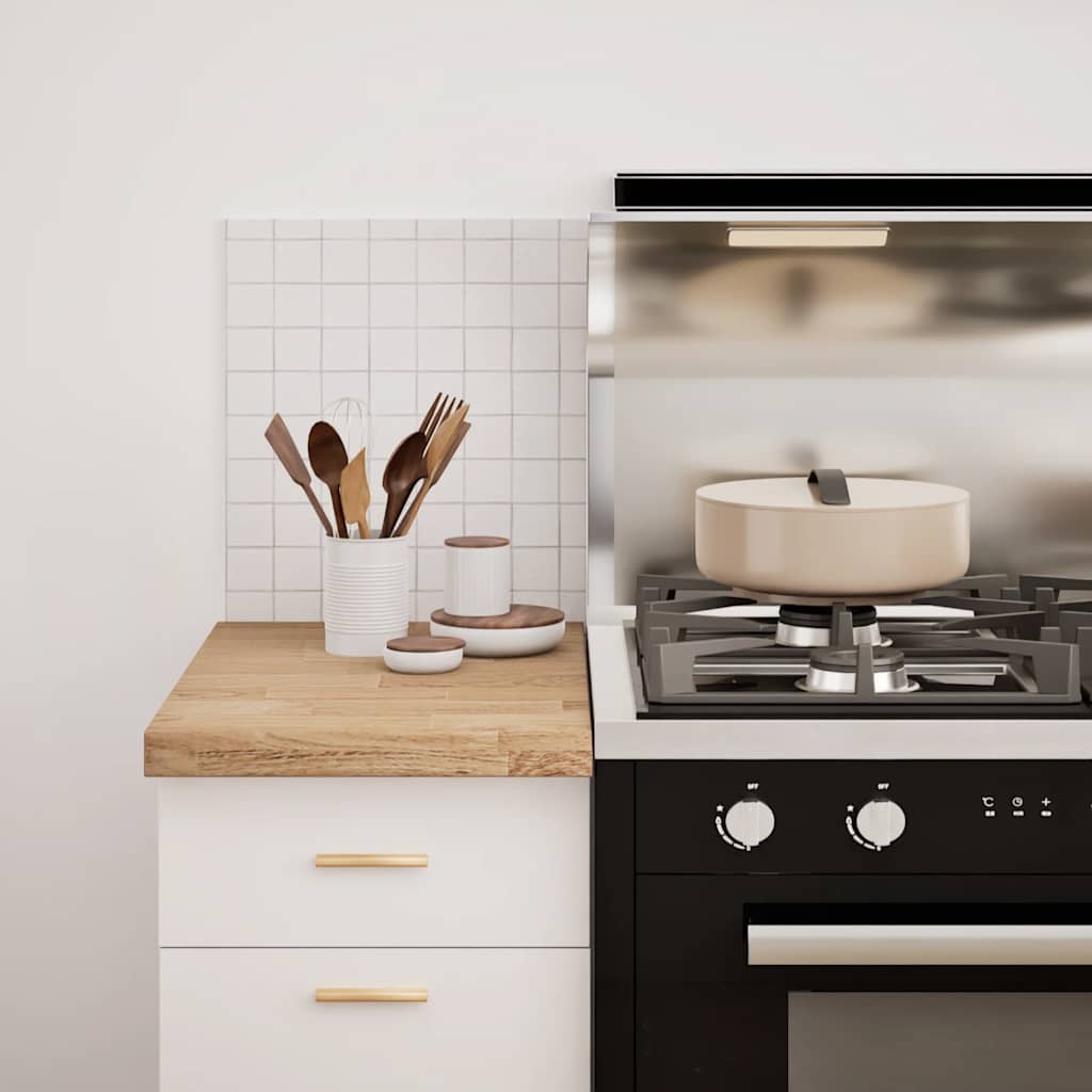 vidaXL Kitchen Worktop 40x63.5x4 cm Solid Wood Oak Rectangular 4