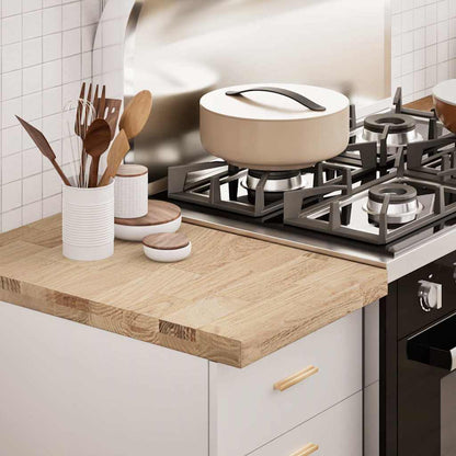 vidaXL Kitchen Worktop 40x63.5x4 cm Solid Wood Oak Rectangular 1