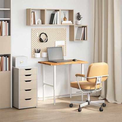 vidaXL Desk Top Light Brown 80x50x2.5 cm Solid Wood Oak Rectangular 3