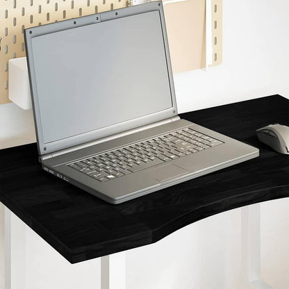 vidaXL Desk Top 80x50x2.5 cm Solid Wood Oak Rectangular Dark Brown