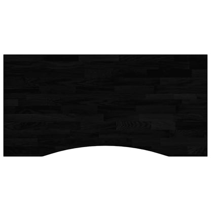 vidaXL Desk Top Dark Brown 100x50x2.5 cm Solid Wood Oak Rectangular 2