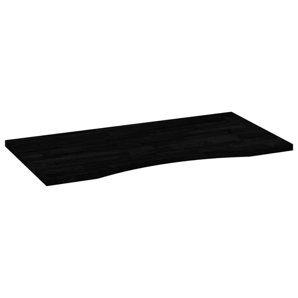 vidaXL Desk Top Dark Brown 100x50x2.5 cm Solid Wood Oak Rectangular 4