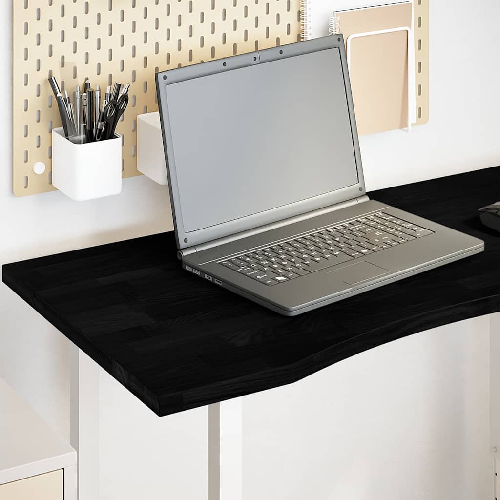 vidaXL Desk Top Dark Brown 100x50x2.5 cm Solid Wood Oak Rectangular 1