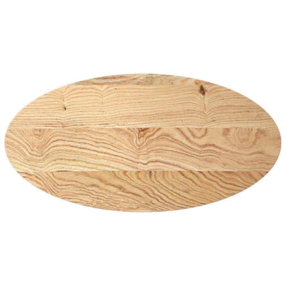 Table Top Solid Wood Oak Oval Height 2 cm Natural 100 cm 50 cm