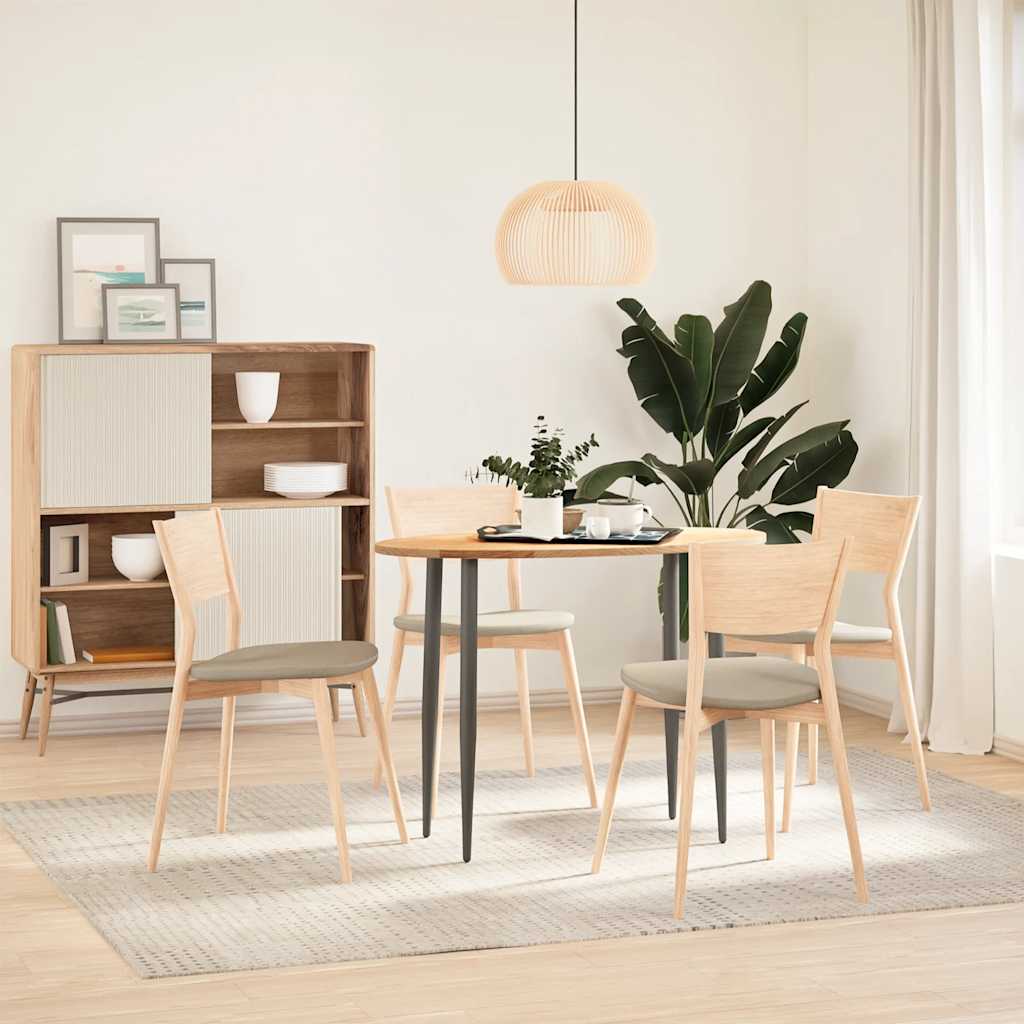Table Top Solid Wood Oak Oval Height 2 cm Natural 100 cm 50 cm