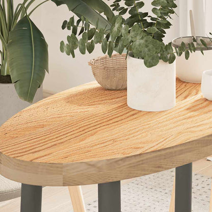 vidaXL Table Top 80x40x4 cm Solid Wood Oak Oval 1
