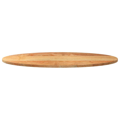 vidaXL Table Top Light Brown 100x50x2 cm Solid Wood Oak Oval 5