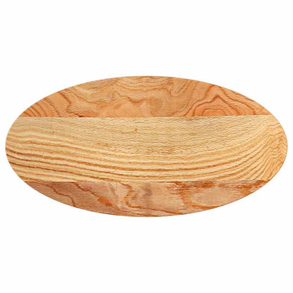 vidaXL Table Top Light Brown 80x40x4 cm Solid Wood Oak Oval 2