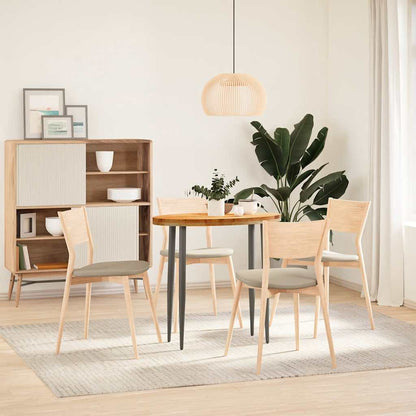 vidaXL Table Top Light Brown 80x40x4 cm Solid Wood Oak Oval 3