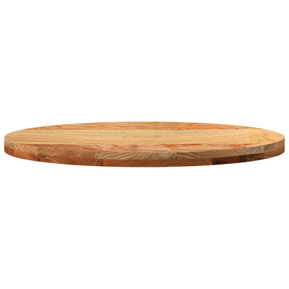 vidaXL Table Top Light Brown 80x40x4 cm Solid Wood Oak Oval 5