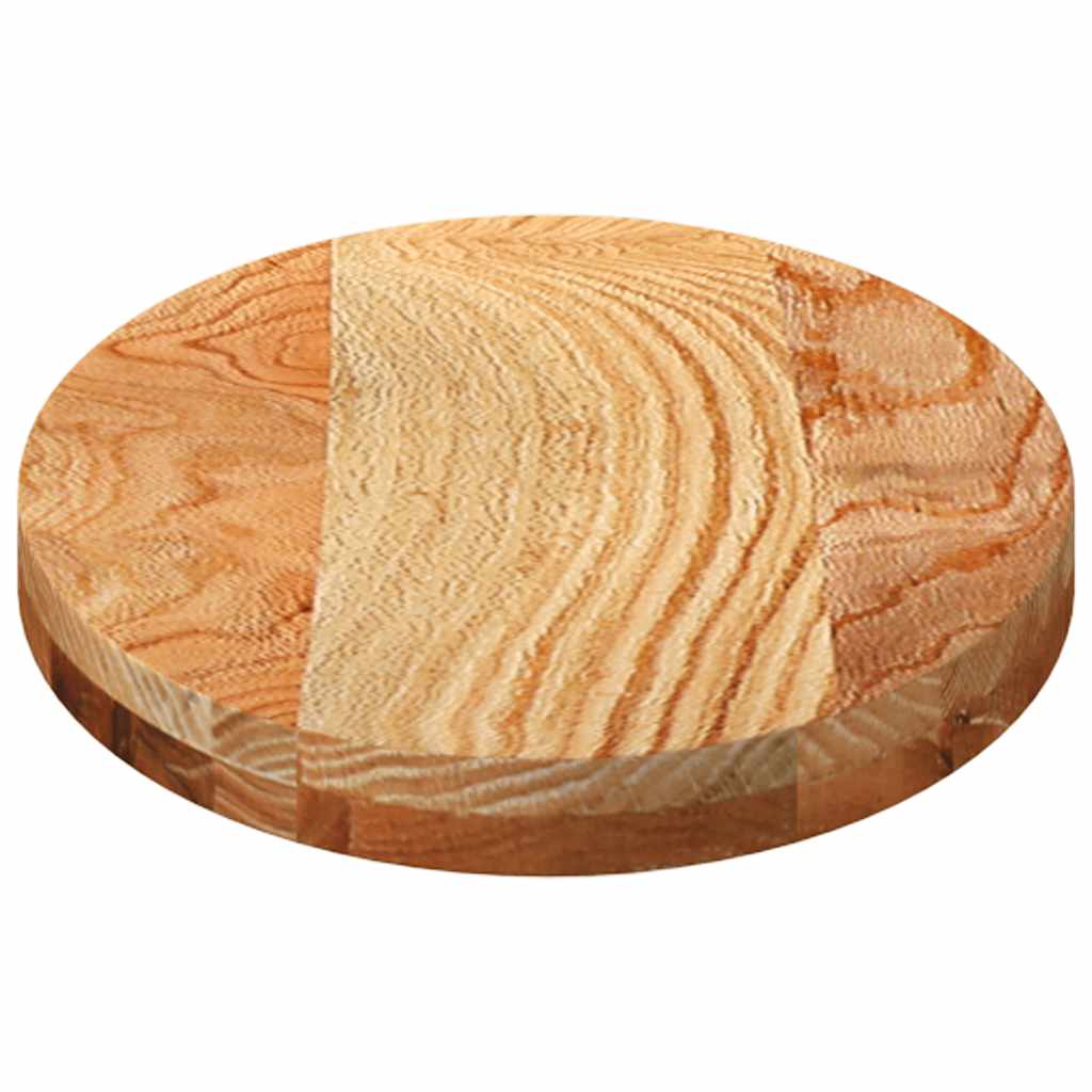 vidaXL Table Top Light Brown 80x40x4 cm Solid Wood Oak Oval 6